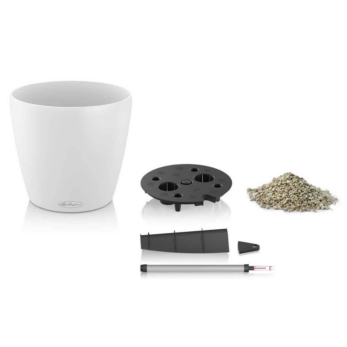 self watering white planter Classico 28' All-in-One Self-Watering Planter // White – Kent East Hill  Nursery