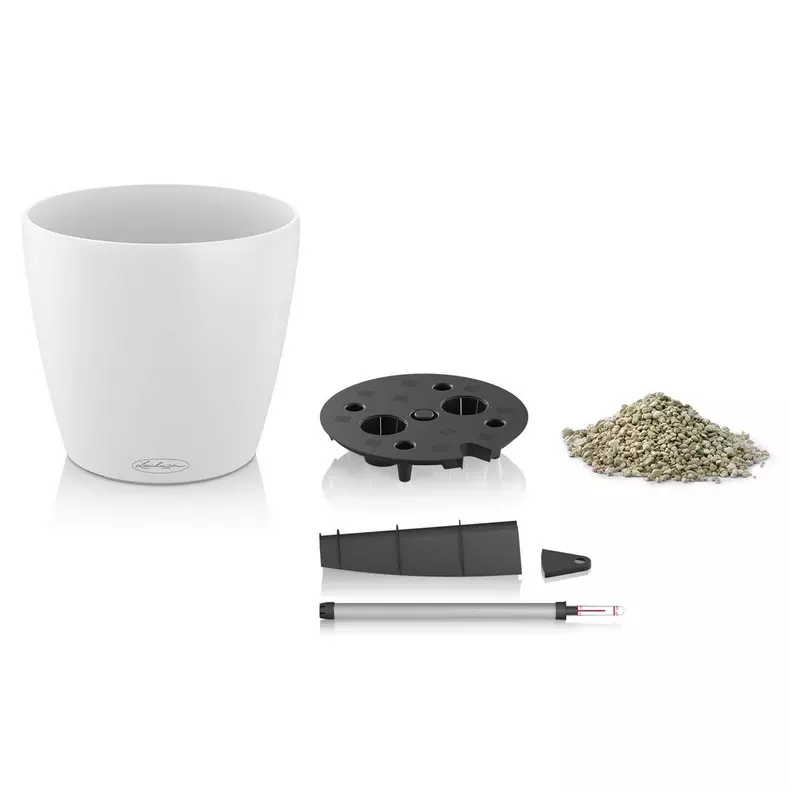18 self watering planter Classico 18 All-in-One Self-Watering Planter // White – Kent East Hill  Nursery