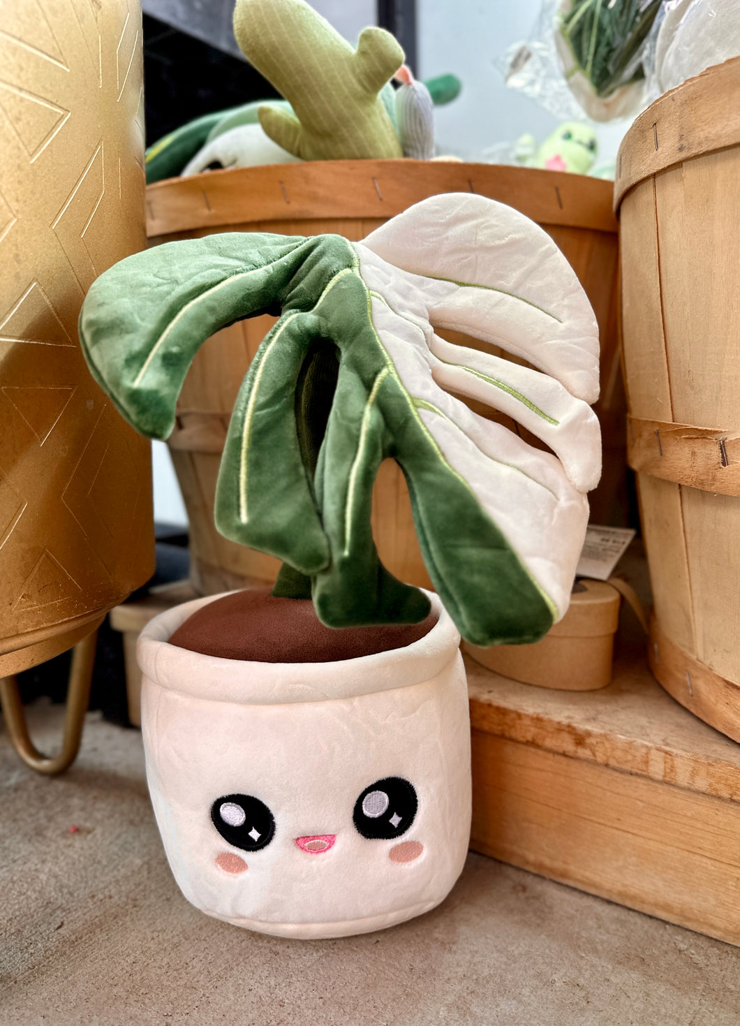 Monstera Deliciosa Albo Variegata Plushie