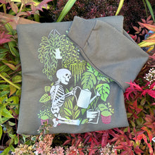 Load image into Gallery viewer, Skeleton Plants Crewneck Sweatshirt - S - Fatigue Green
