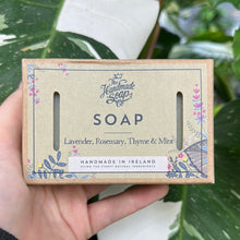 Load image into Gallery viewer, Lavender, Rosemary, Thyme &amp; Mint Soap Bar