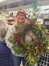 Load image into Gallery viewer, 11/24 Monday @ 6:00PM- Wreath Class @ CCN