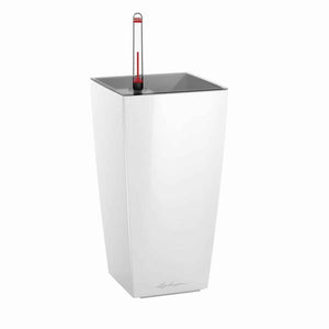 lechuza maxi cubi self-watering planter Maxi Cubi All-in-One Self Watering Planter Glossy White