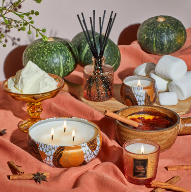 Voluspa Spiced Pumpkin Mini Tin Candle  - 1215
