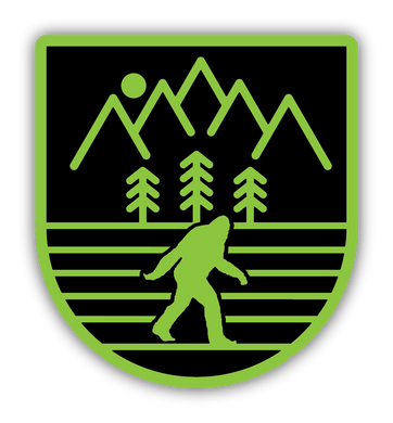 Sasquatch Green Sticker