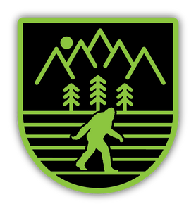 Sasquatch Green Sticker