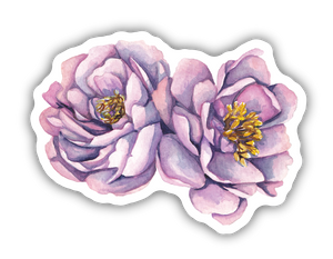 Pink Peonies Sticker