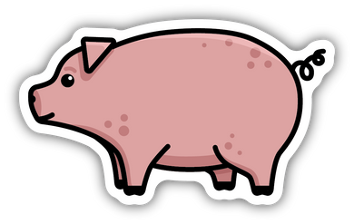 Pink Pig Sticker