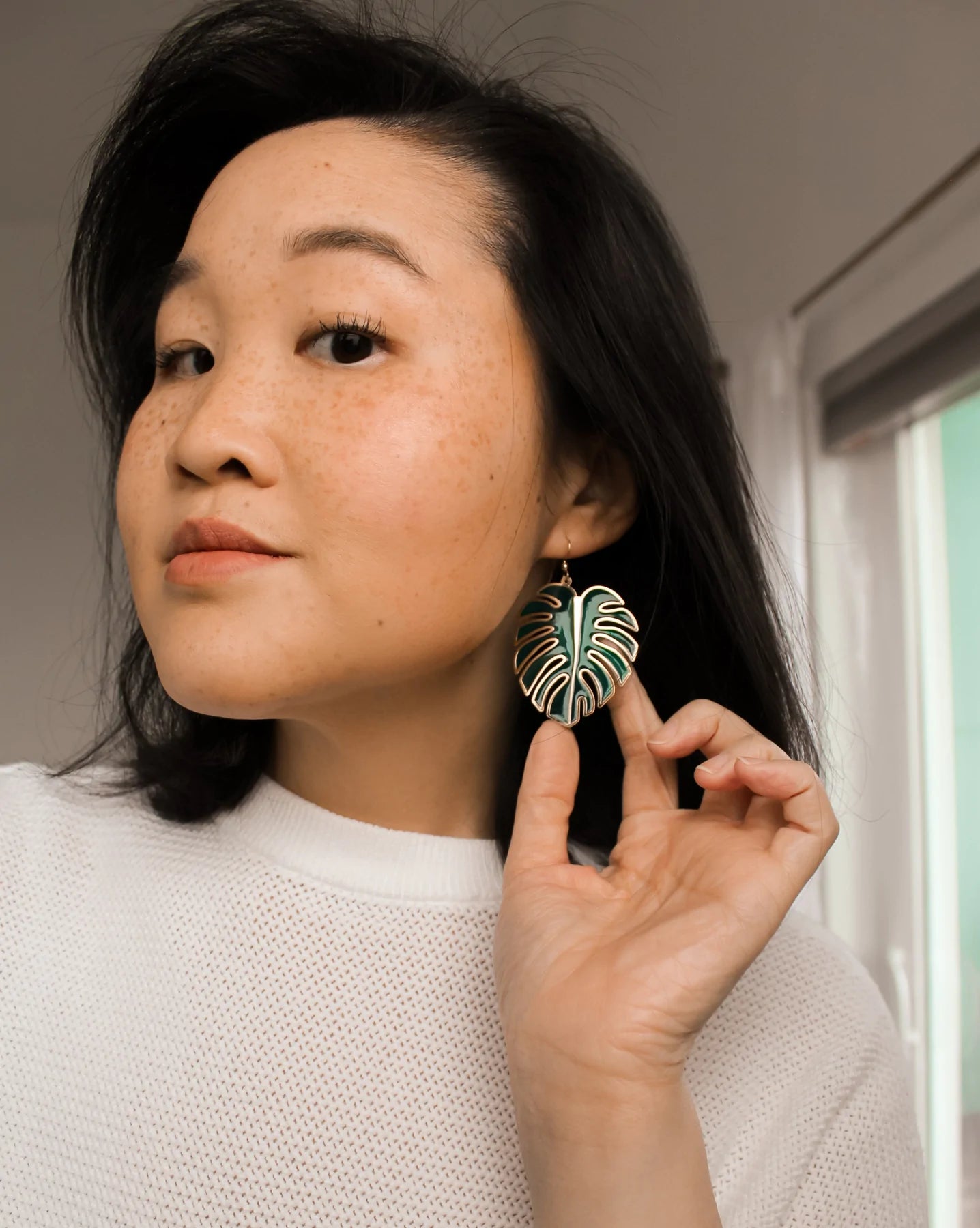 monstera drop Monstera Drop Earrings