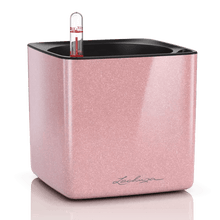 Load image into Gallery viewer, Cube&#39; Self-Watering Planter // Cashmere Cream High-Gloss Glitter