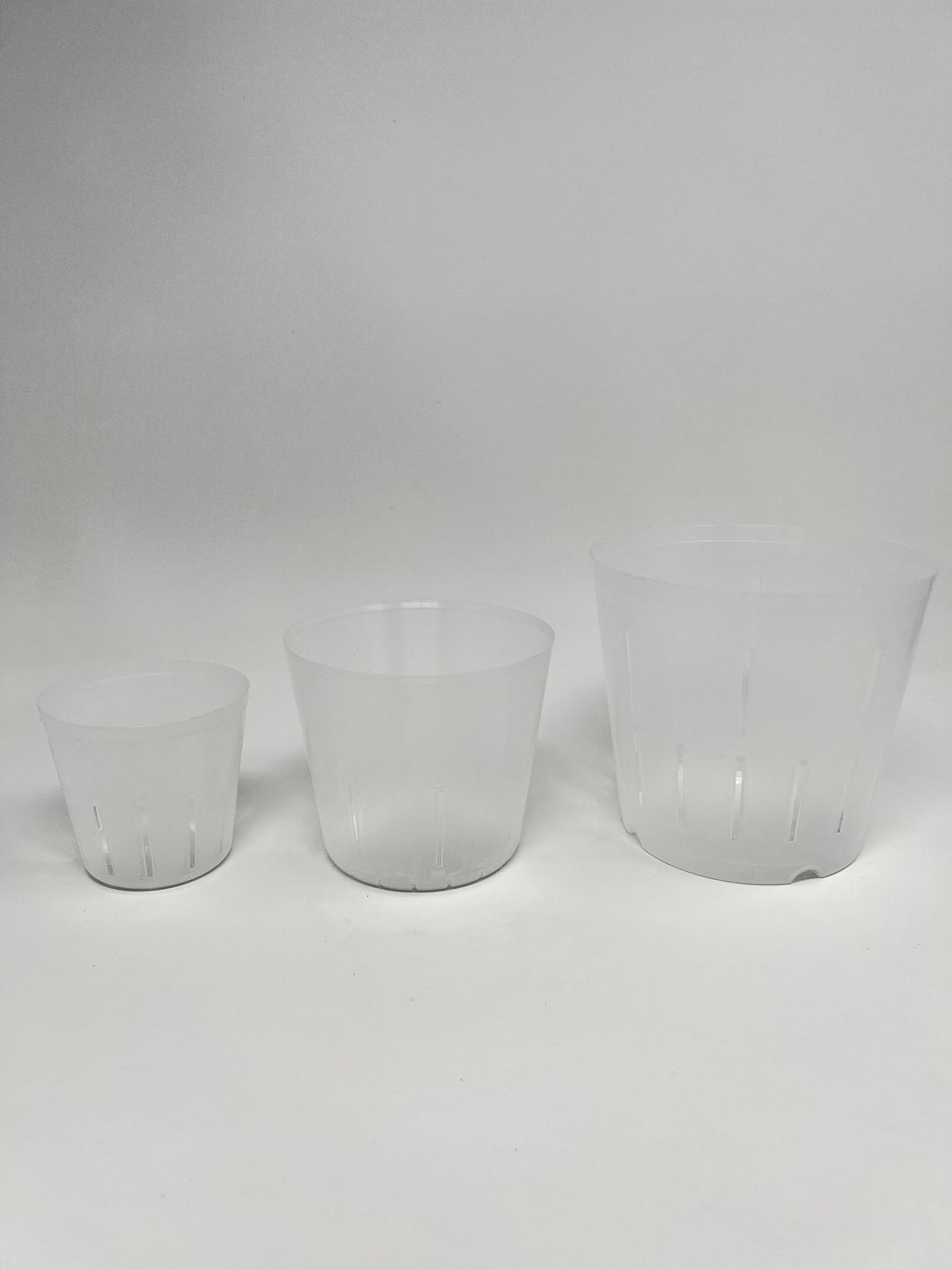 Clear Slotted Nursery Pot 3