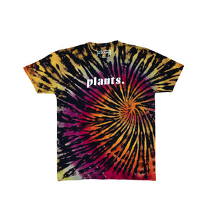 Tie Dye Shirt "Plants" Swirl Large
